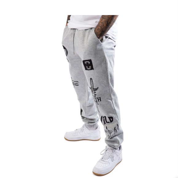 SIXTH JUNE PARISCREW LOVE JOGGER size XL GRAY tote 5 - Picture 4 of 10